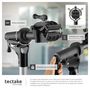 Voir la diapositive 3 : tectake Support de réparation pour vélo poids supporté 50 kg pliable avec fermetures rapides gris/noir