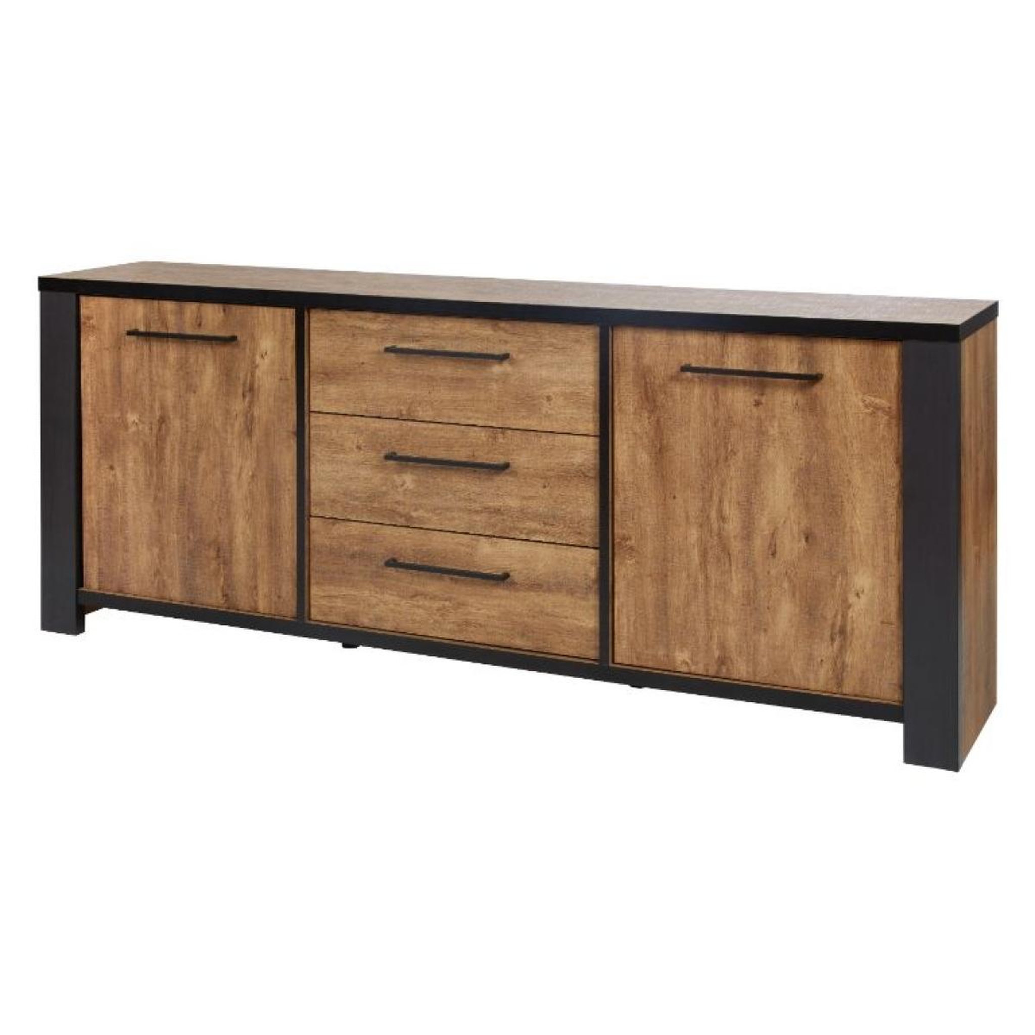 Voir la diapositive 3 : JLC KREATION Salle manger complète en bois samantha (buffet + table ovale)