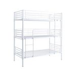 Habitat et Jardin Lit triple superposé metal  Havin  - 90 x 190 cm - Blanc
