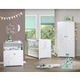 Voir la diapositive 3 : BABY PRICE Commode à langer 2 portes + 1 grande niche TEDDY