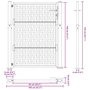 Voir la diapositive 6 : VIDAXL Porte de jardin acier resistant aux intemperies design croise