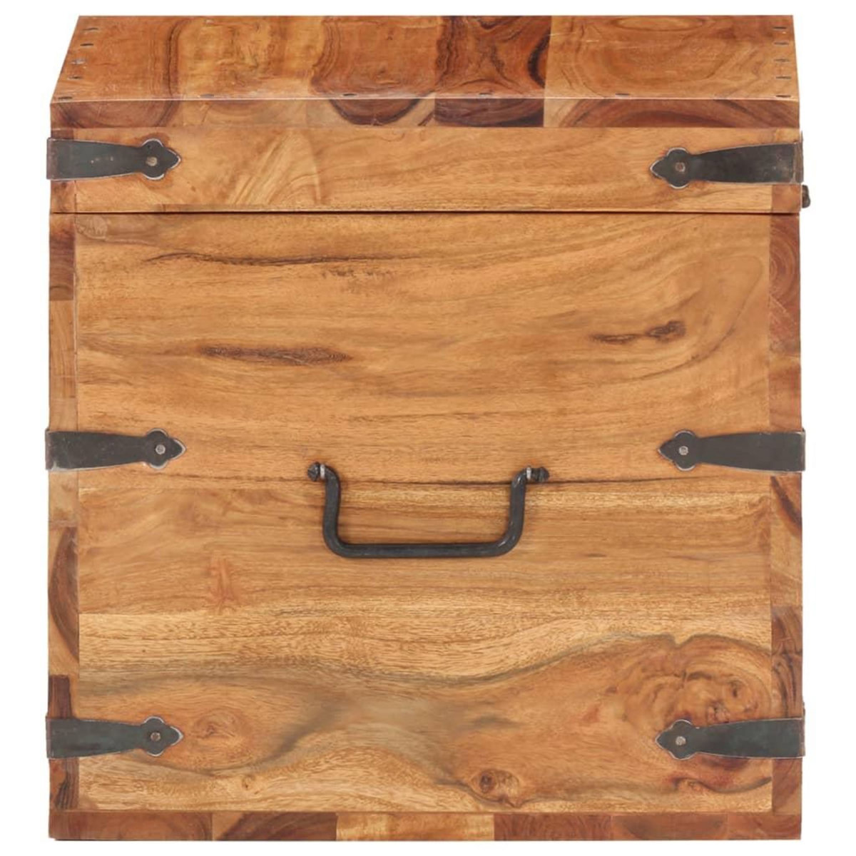 VIDAXL Coffre 40x40x40 cm bois d'acacia solide