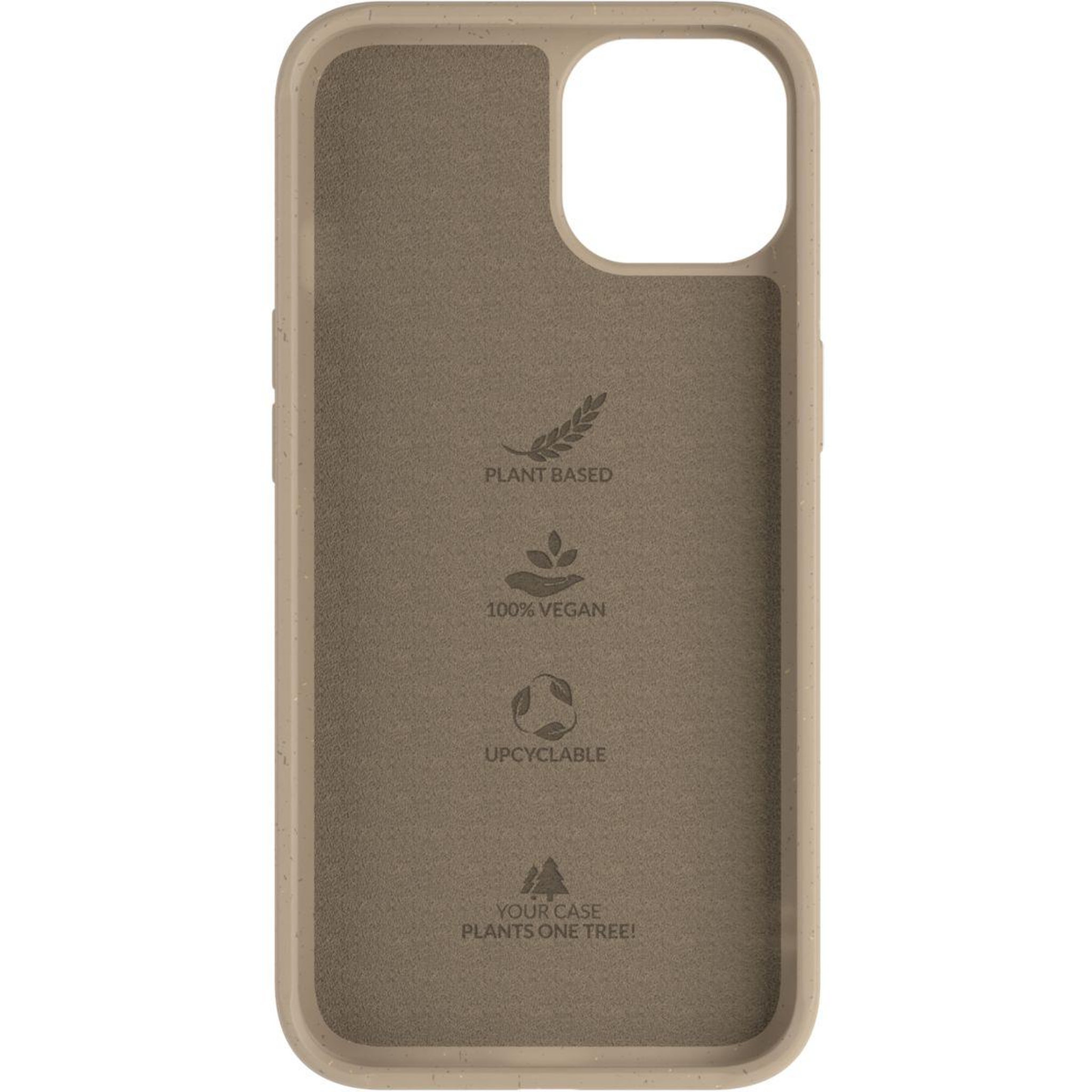 WOODCESSORIES Coque bumper iPhone 14 Plus BioCase Taupe