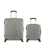 LES P'TITES BOMBES LPB LPB LUGGAGE - LOT DE 2 - Valises grand format et cabine NAIS. Coloris disponibles : Gris, Rose, Beige