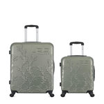 LES P'TITES BOMBES LPB LPB LUGGAGE - LOT DE 2 - Valises grand format et cabine NAIS. Coloris disponibles : Gris, Rose, Beige