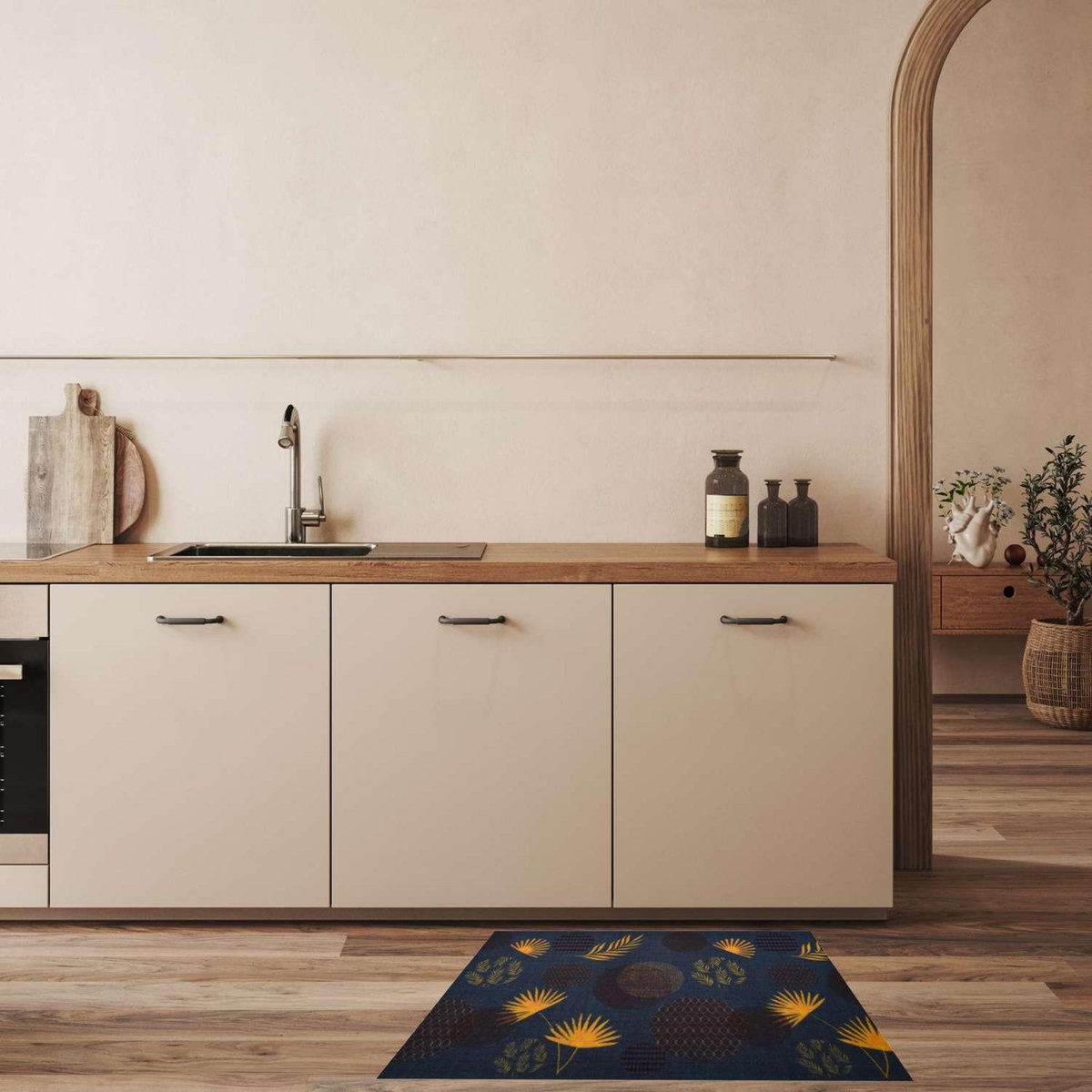 HABITABLE Tapis Must en velours imprimé Steppe