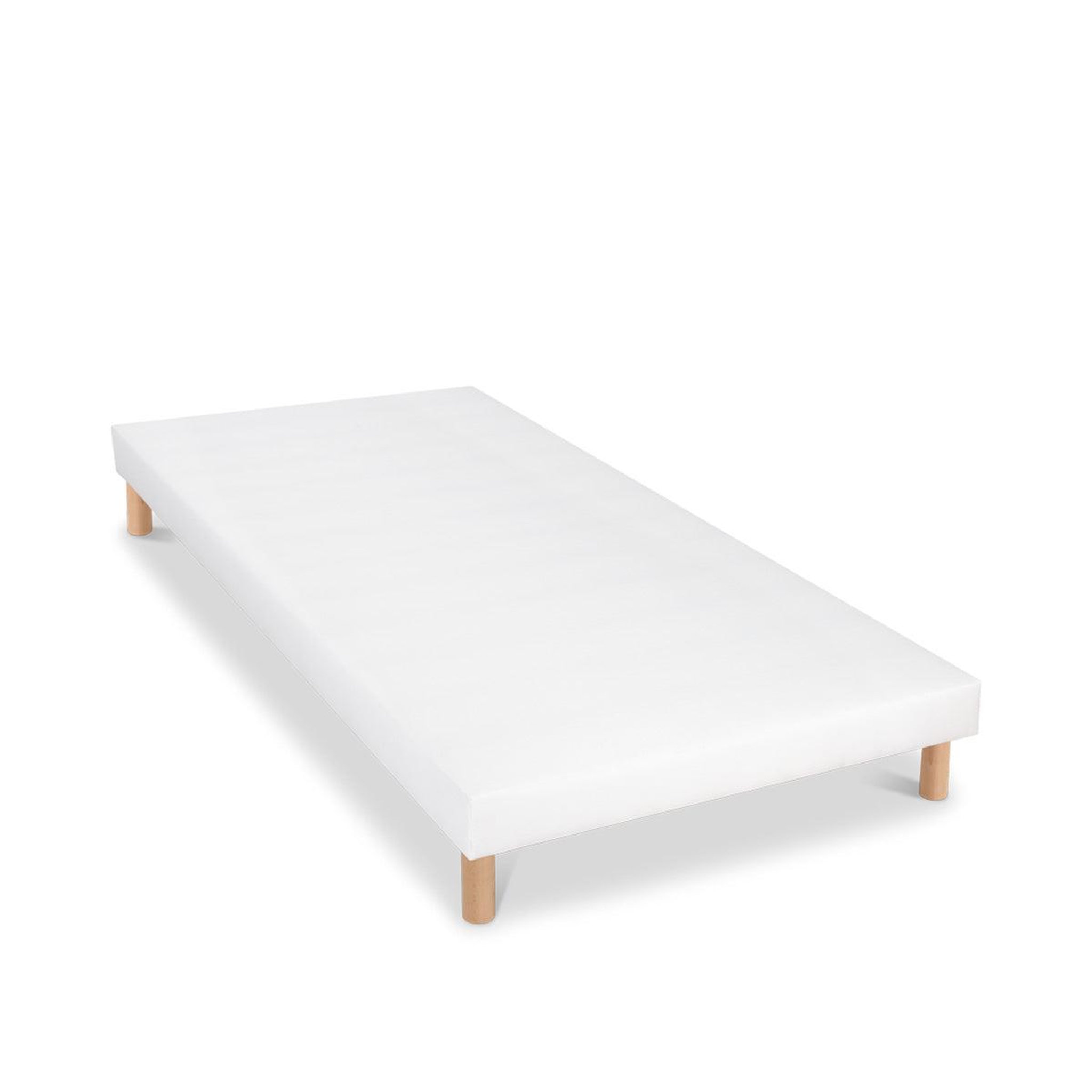 Voir la diapositive 6 : BELLECOUR Bellecour literie | sommier tapissier capucine | epaisseur 13 cm | blanc (pieds non inclus)