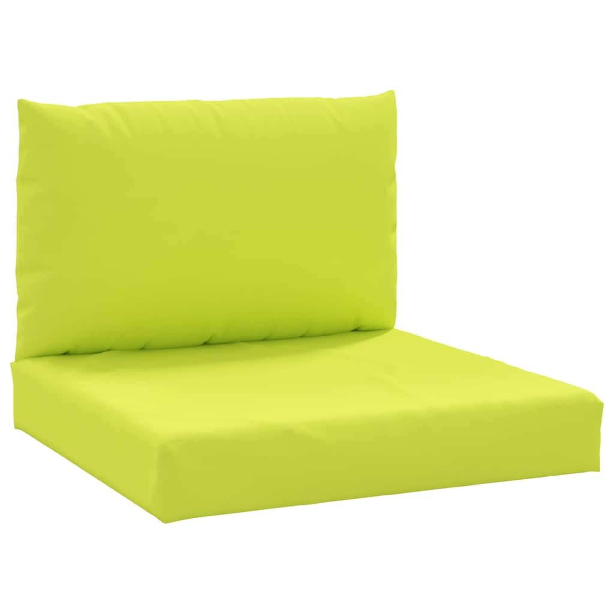 Voir la diapositive 2 : VIDAXL Coussins de palette lot de 2 vert vif tissu oxford