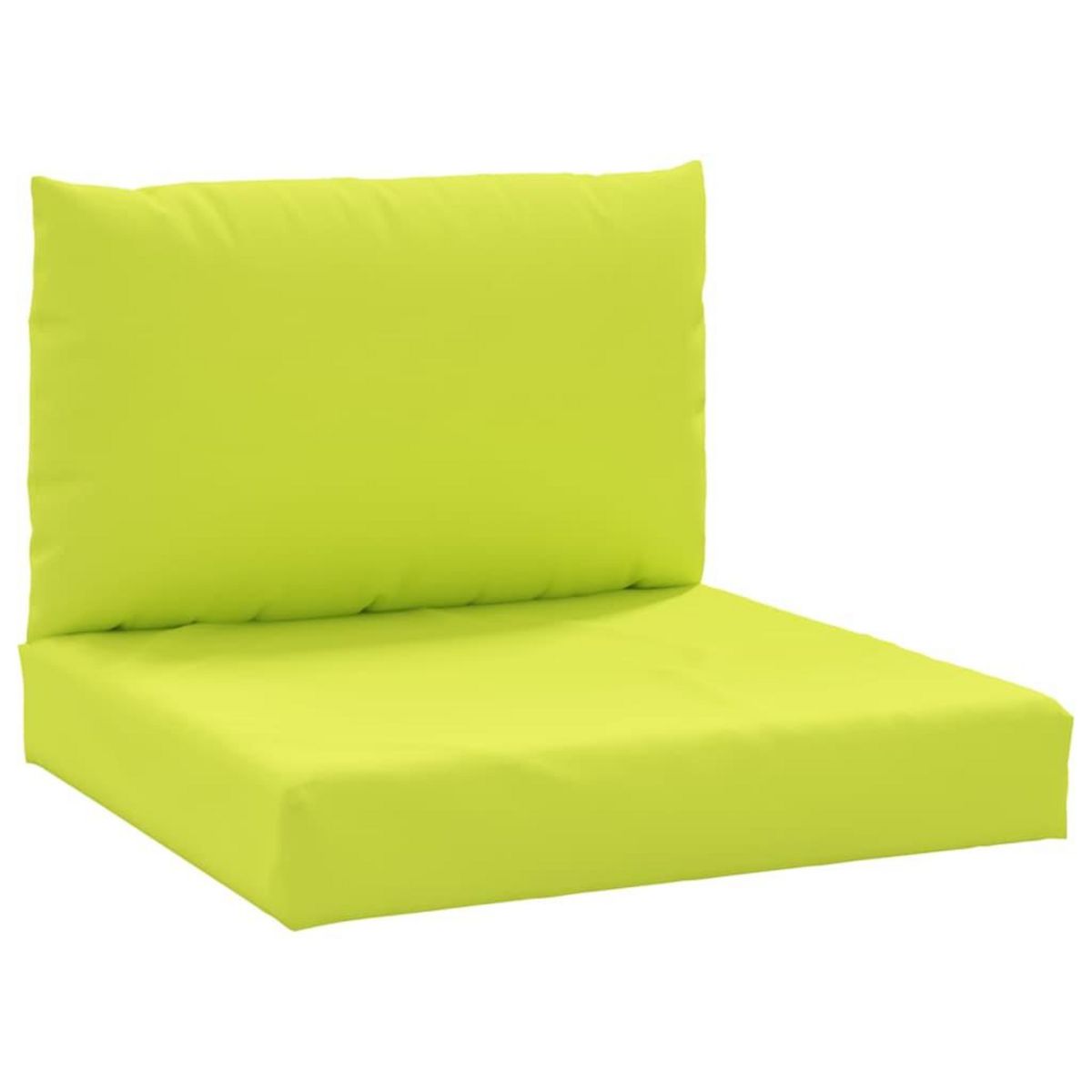 VIDAXL Coussins de palette lot de 2 vert vif tissu oxford