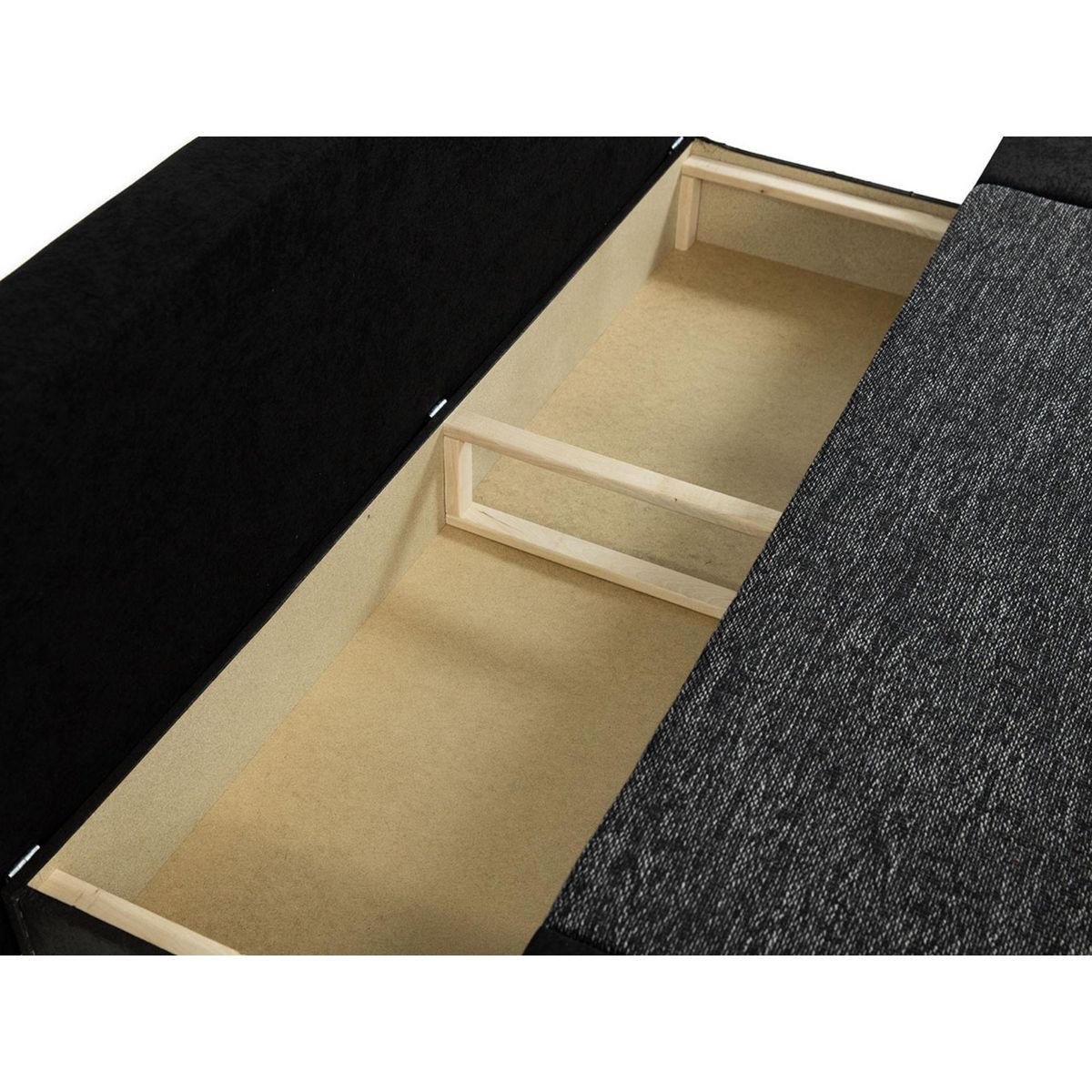 BEST MOBILIER Elio - canapé 3 places convertible - avec coffre - style contemporain