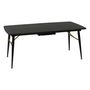 Voir la diapositive 1 : ATMOSPHERA Table à Manger Extensible  Aubrey  180-220cm Noir