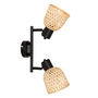 Voir la diapositive 3 : ATMOSPHERA Plafonnier 2 Lampes Orientables  Lio  28cm Naturel