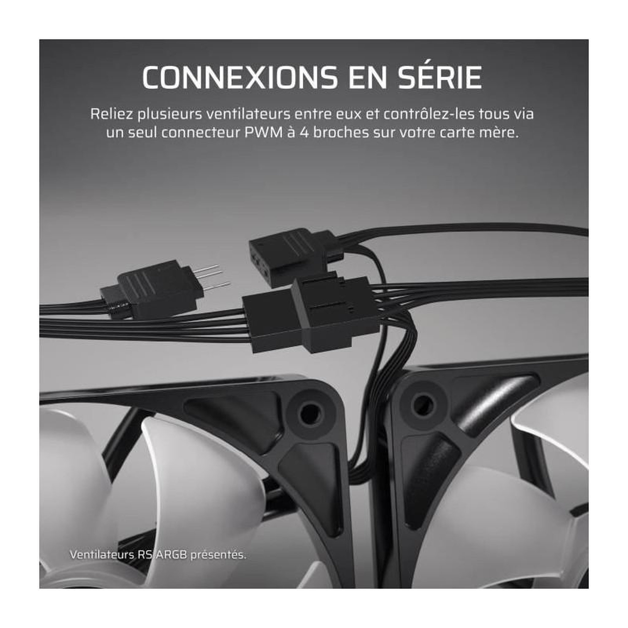 Voir la diapositive 3 : Corsair Ventilateur PWM 140mm - CORSAIR - RS140