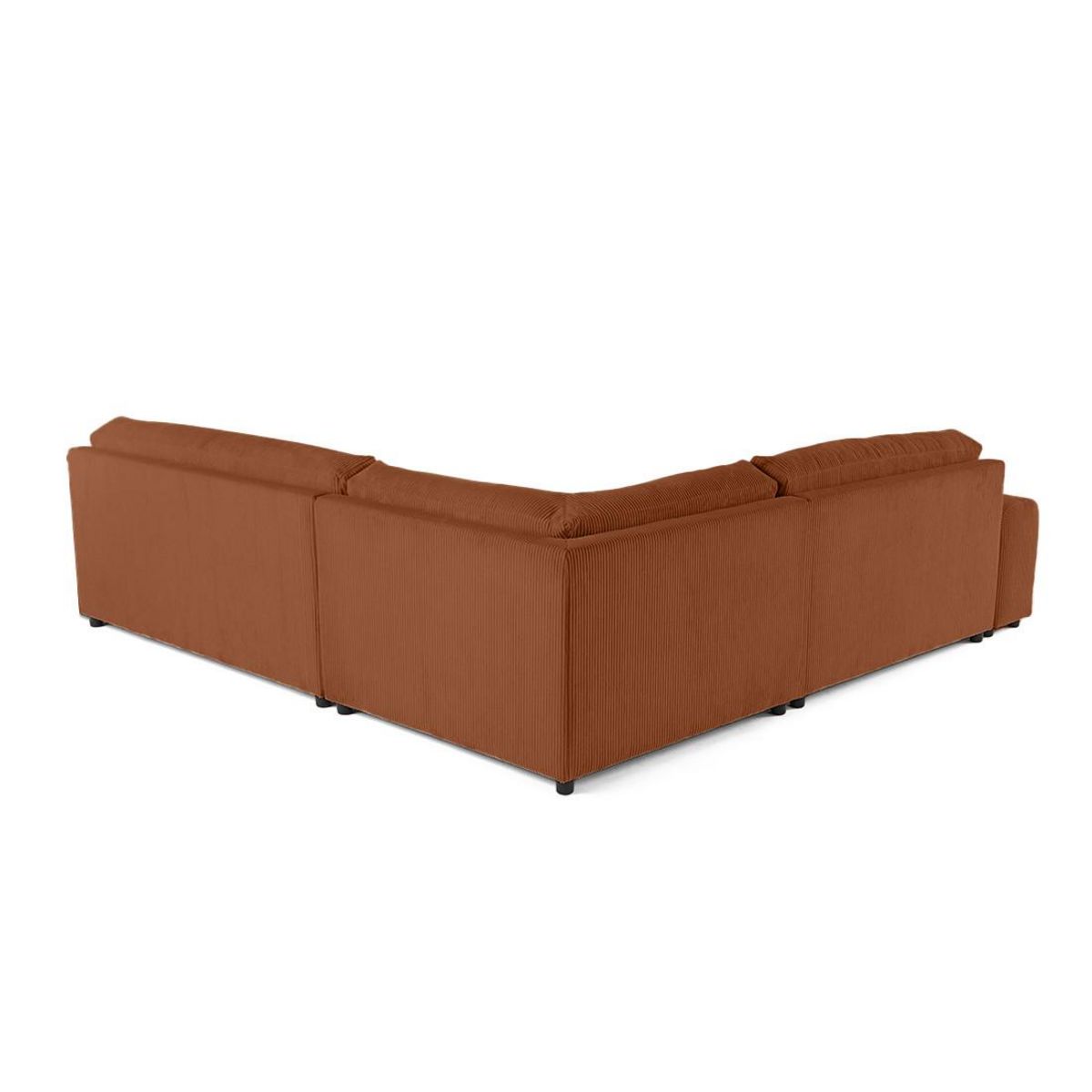 LISA DESIGN Garance - canapé modulable d'angle droit - 6 places - en velours côtelé