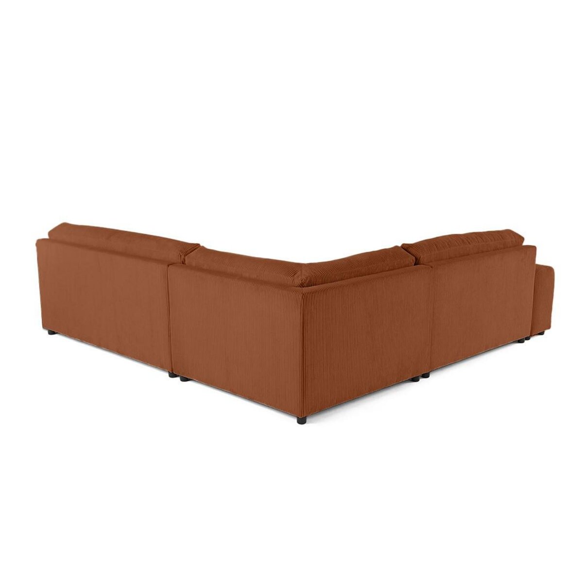 LISA DESIGN Garance - canapé modulable d'angle droit - 6 places - en velours côtelé