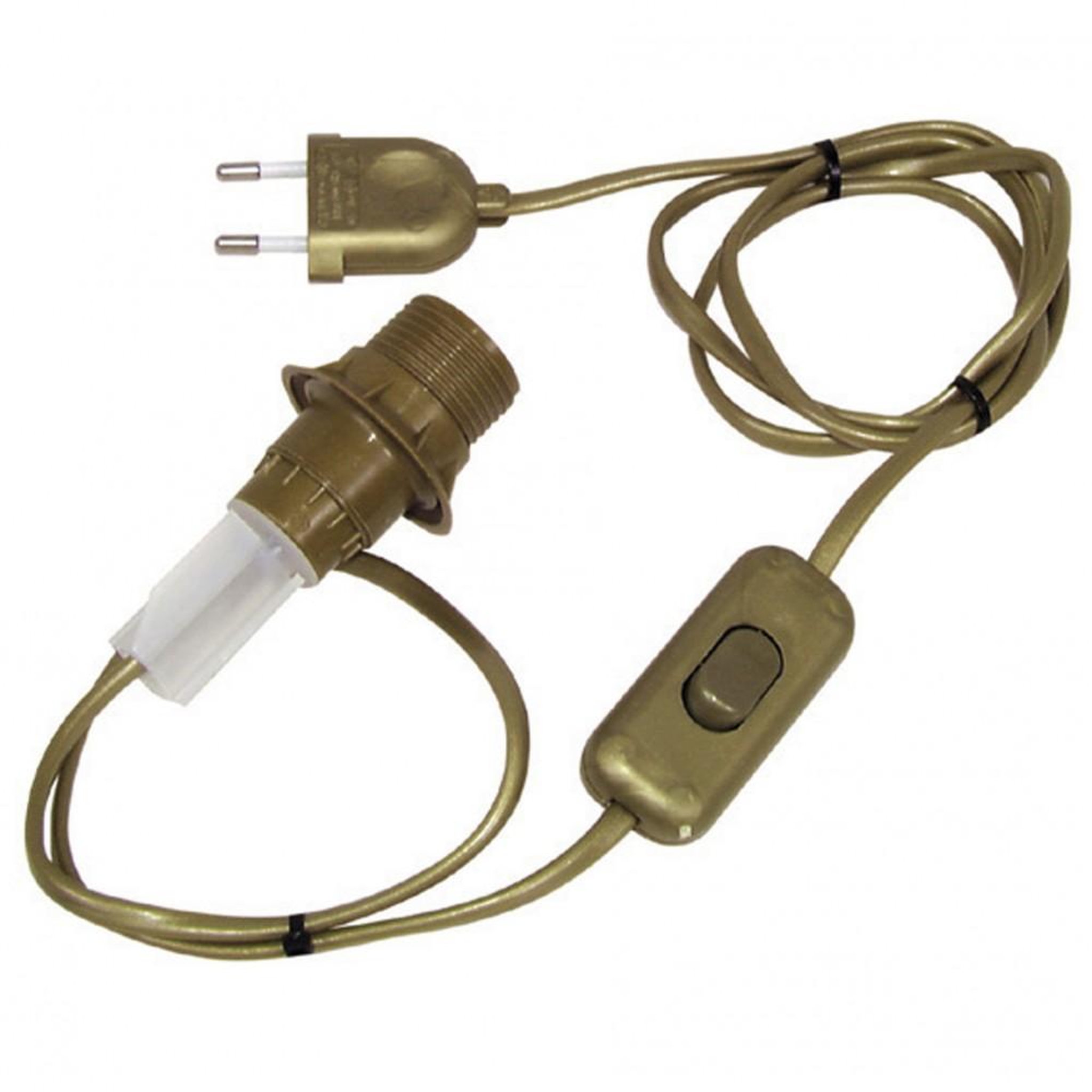 CENTRALE BRICO Adaptateur bouteille E14 TIBELEC, plastique, or 40 W