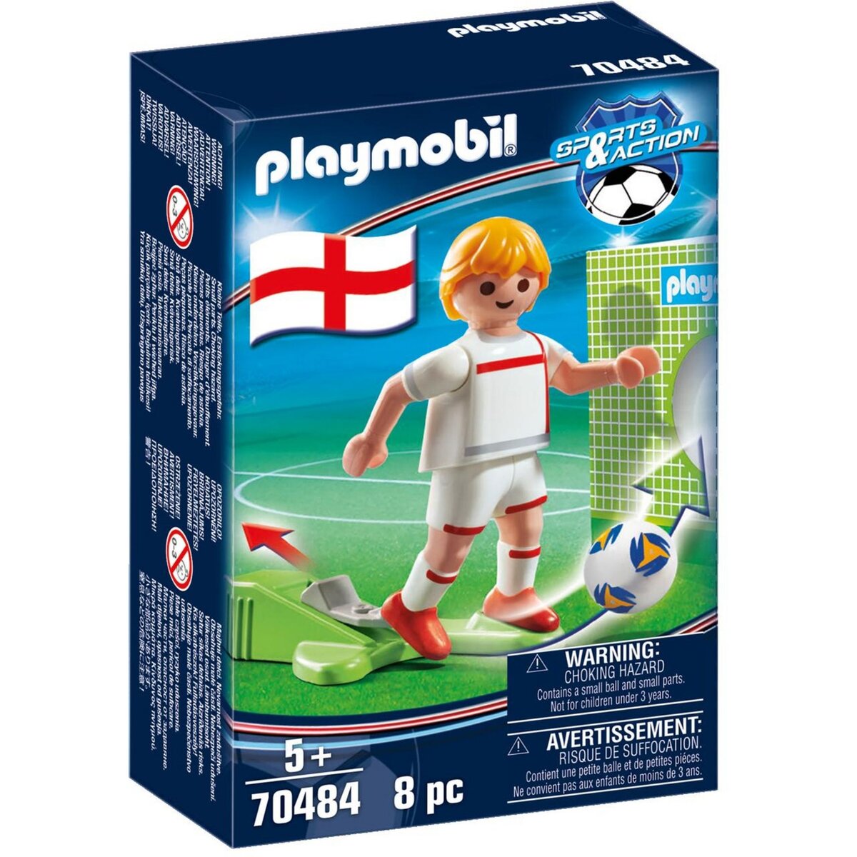 PLAYMOBIL 70484 - Sport et actions - Joueur de foot anglais