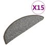 Voir la diapositive 2 : VIDAXL Tapis de marches d'escalier 15 pcs Gris 56x17x3 cm