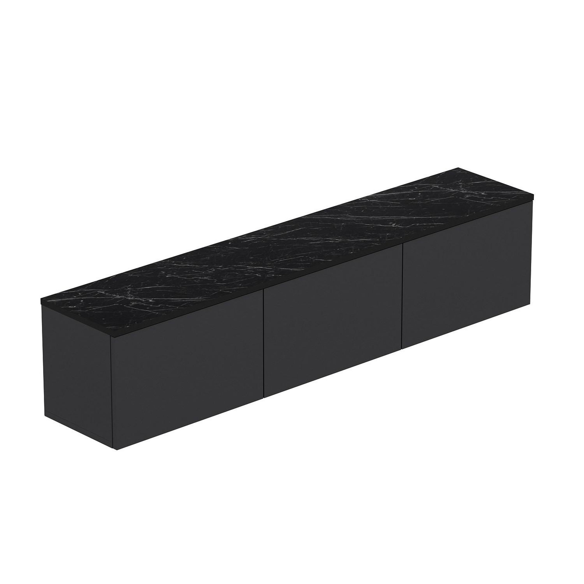 Habitat et Jardin Meuble tv en bois  neon  - 160 x 32 x 35 cm - anthracite