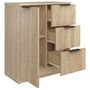 Voir la diapositive 5 : VIDAXL Buffet Chene sonoma 60x30x70 cm Bois d'ingenierie