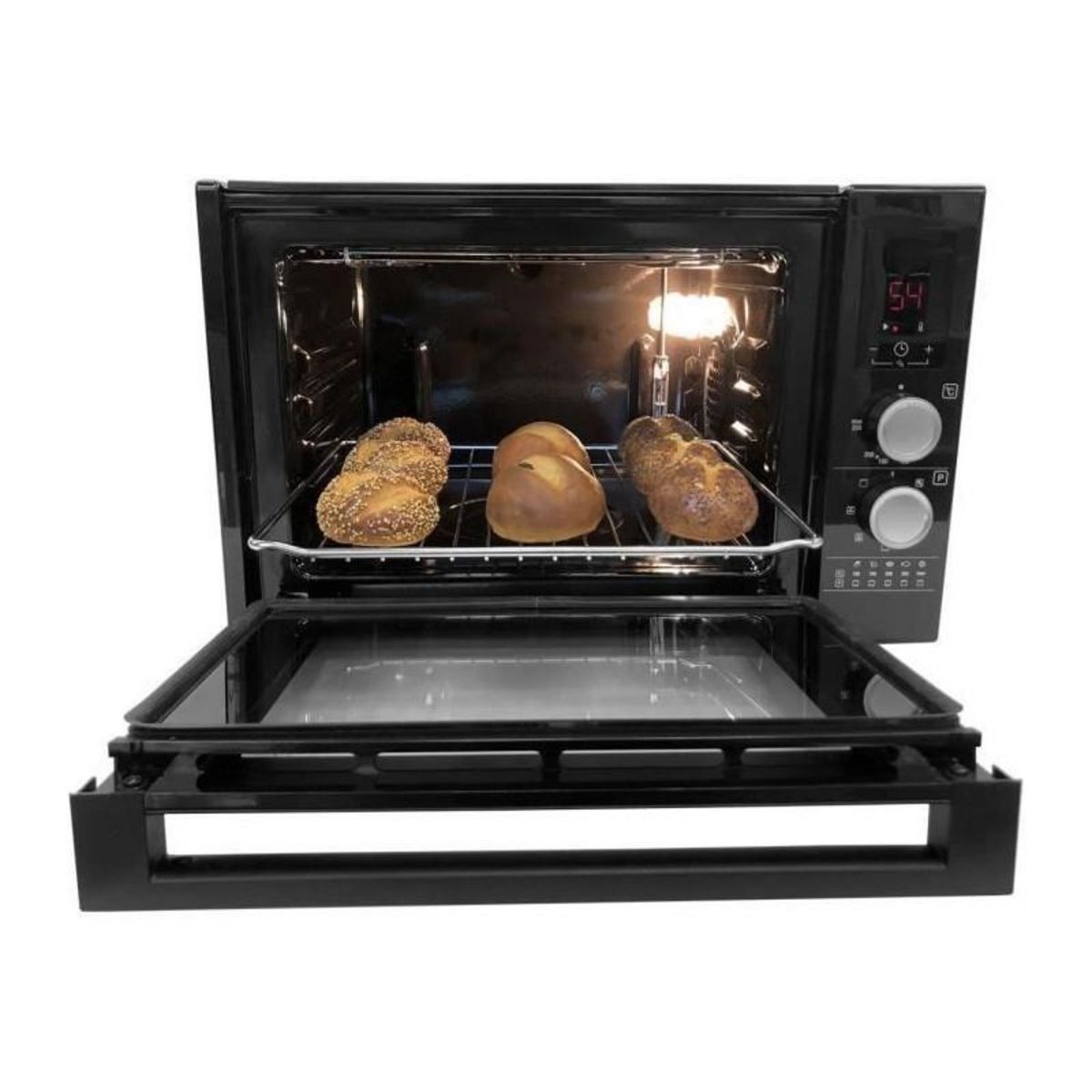 Beko Mini-four - BEKO - BMF30QVB - 30 L - Multifonction - Chaleur brassée - Écran LED - 7 fonctions - Noir