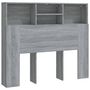 Voir la diapositive 2 : VIDAXL Armoire de tete de lit Sonoma gris 120x19x103,5 cm