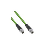 InLine Câble réseau Inline modèle M12 8-pins X-codé vert