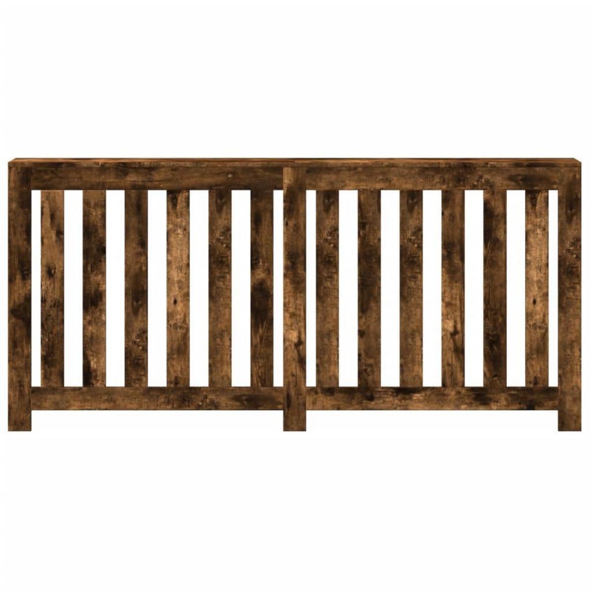 VIDAXL Cache-radiateur chene fume 175x20x82 cm bois d'ingenierie