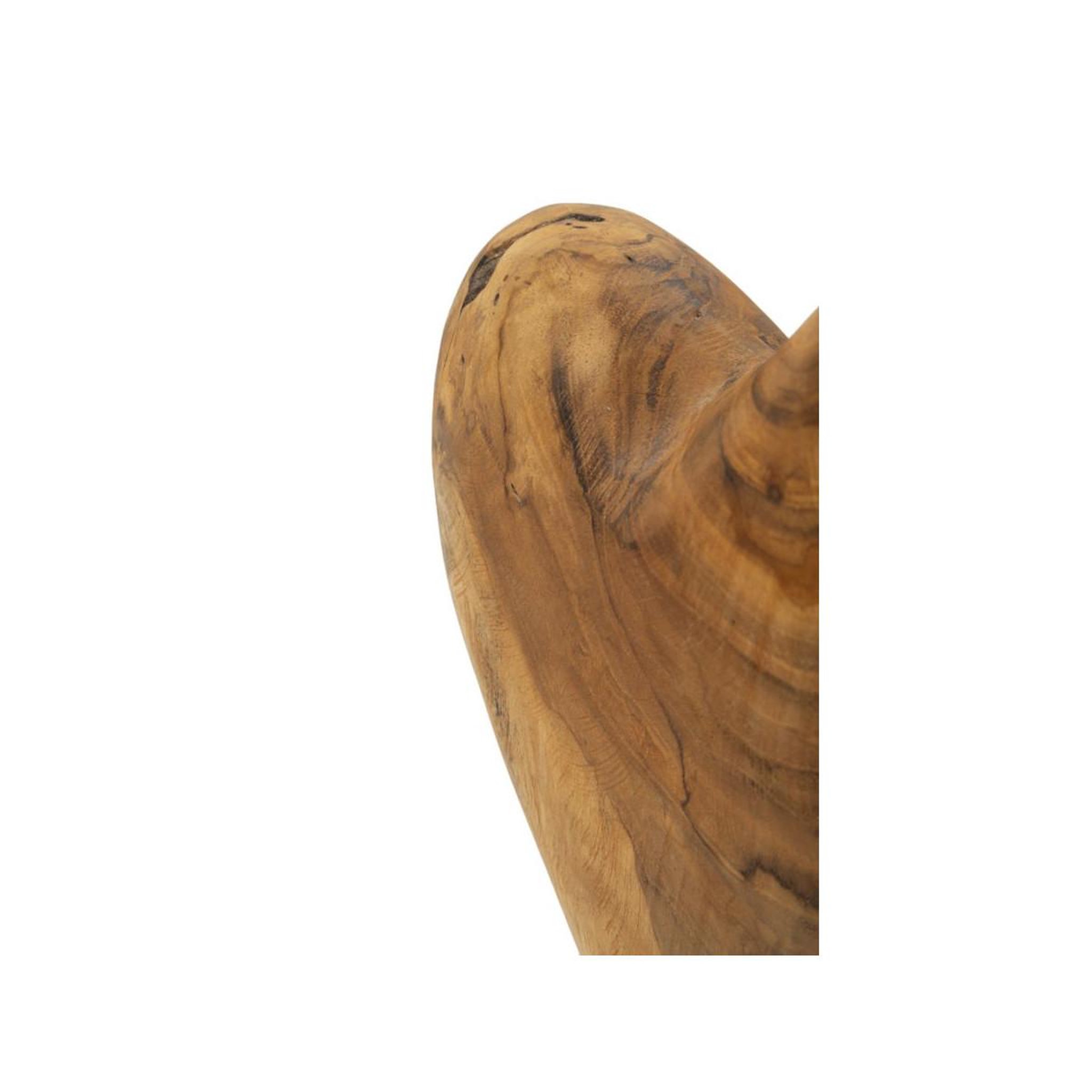 Voir la diapositive 6 : Paris Prix Objet déco en teck  cœur  37cm naturel