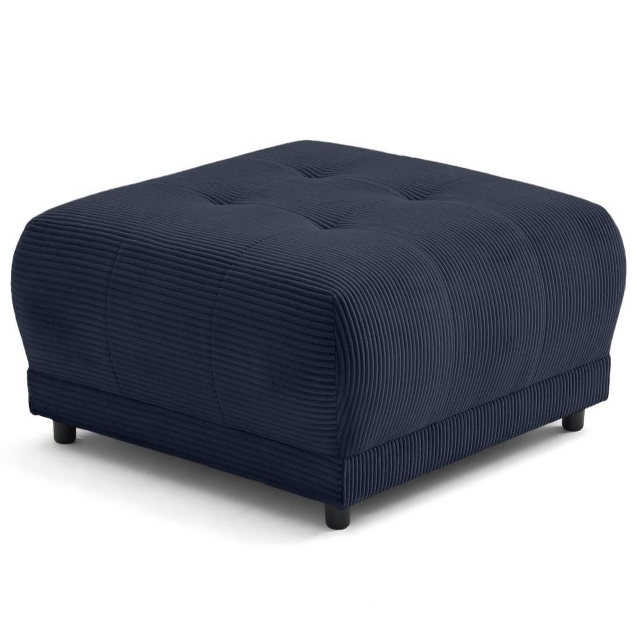 Voir la diapositive 1 : LISA DESIGN Amadora - pouf en velours côtelé