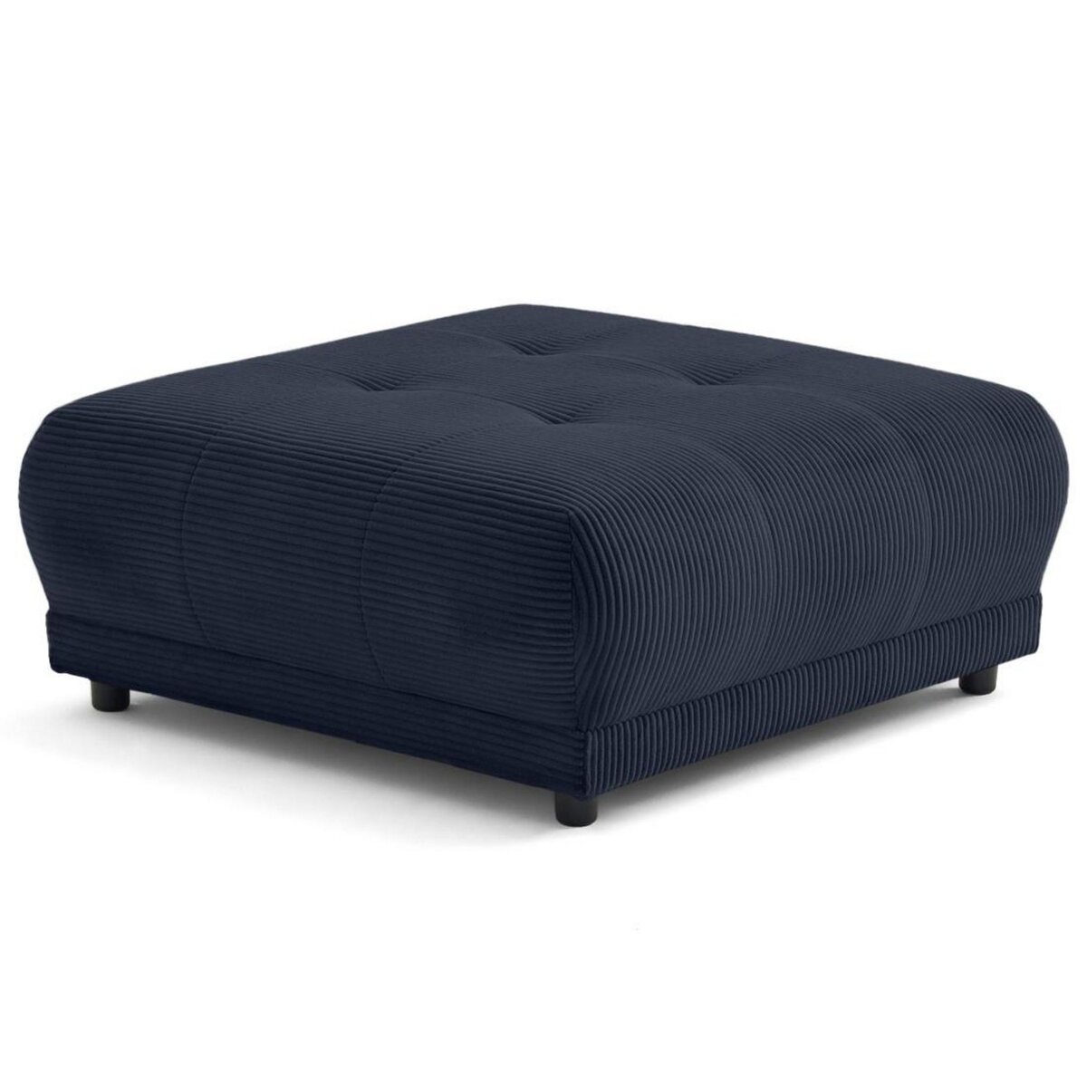 LISA DESIGN Amadora - pouf en velours côtelé