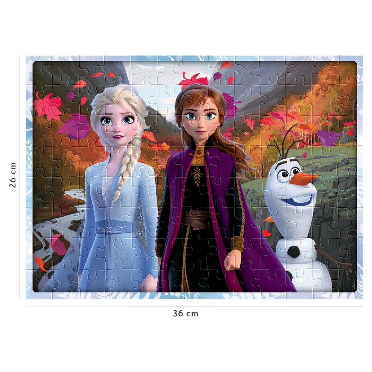 RAVENSBURGER Puzzle Nathan 100 pièces - Un monde magique / Disney La Reine des Neiges 2