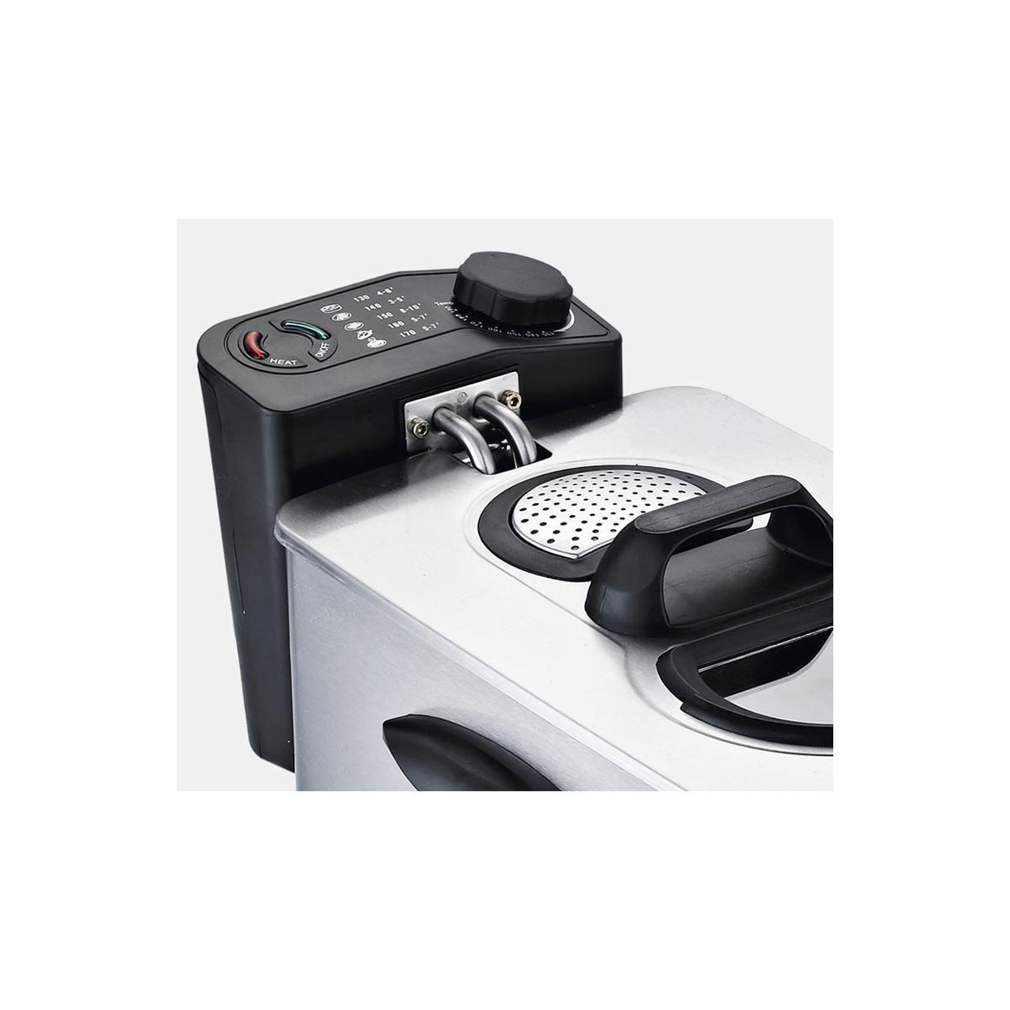 Voir la diapositive 3 : Rgv Friteuse rgv fr type4l 4 l simple indépendante inox noir 2500 w