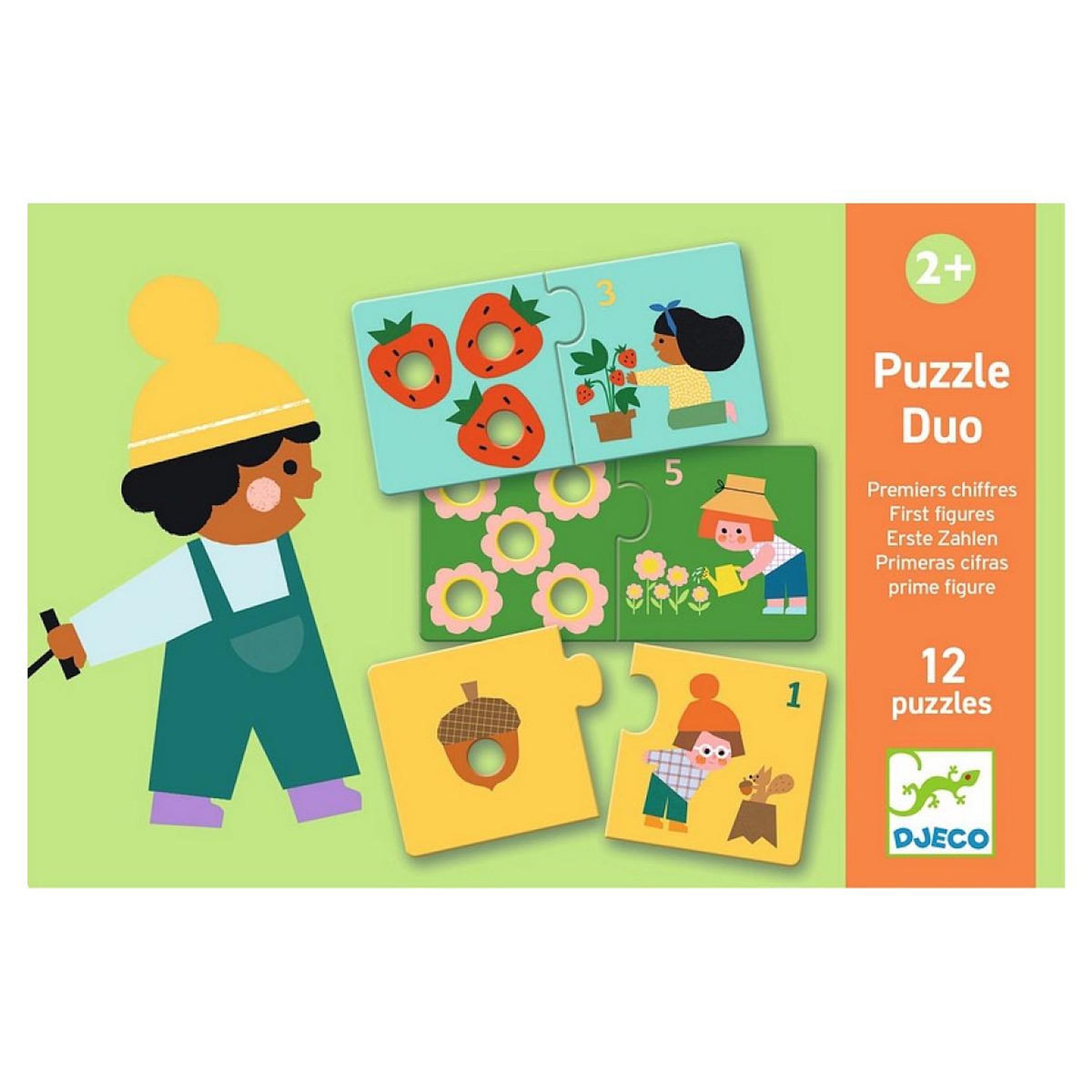 Djeco PUZZLES DUO-TRIO - Duo Premiers chiffres