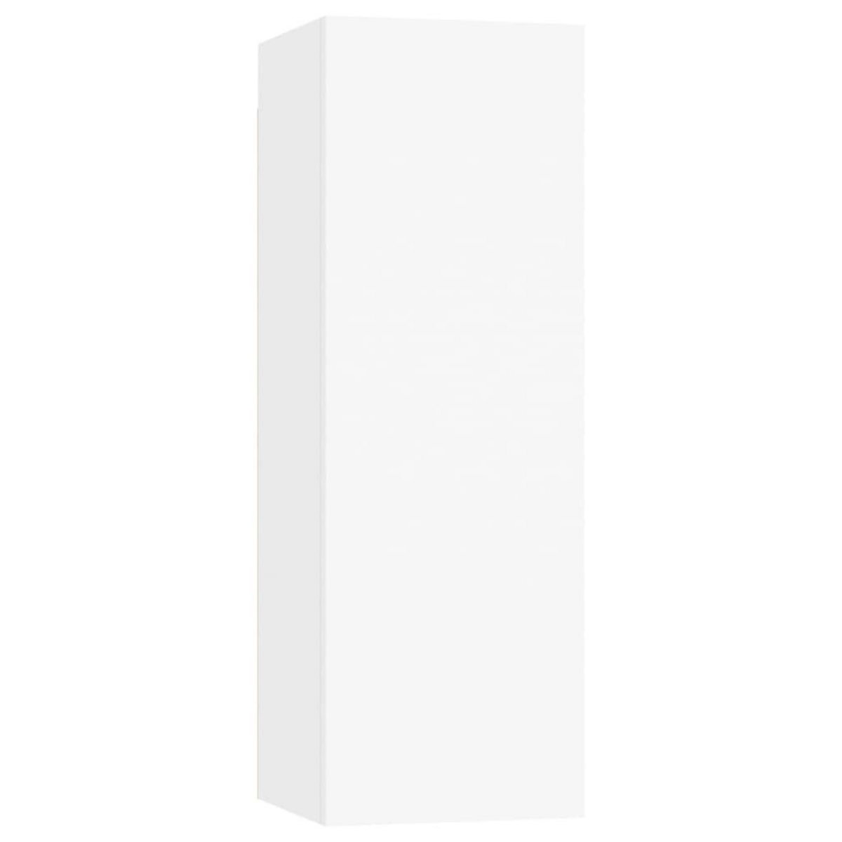 VIDAXL Meubles TV 4 pcs Blanc 30,5x30x90 cm Bois d'ingenierie