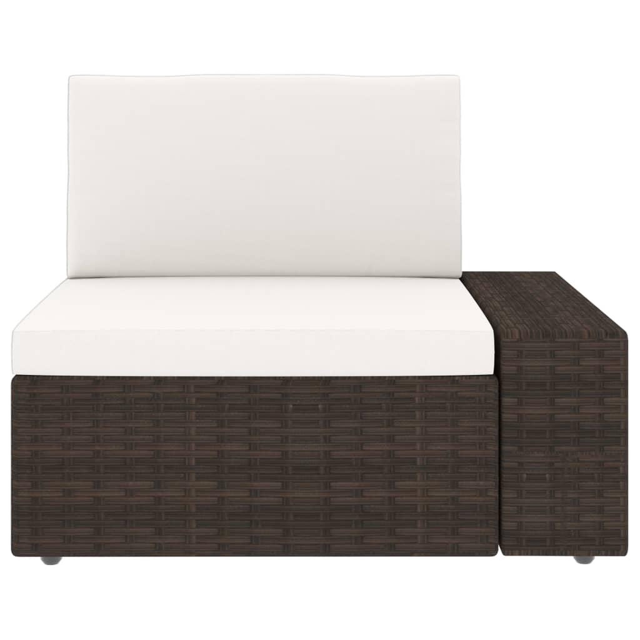 Voir la diapositive 3 : VIDAXL Salon de jardin 6 pcs Resine tressee Marron