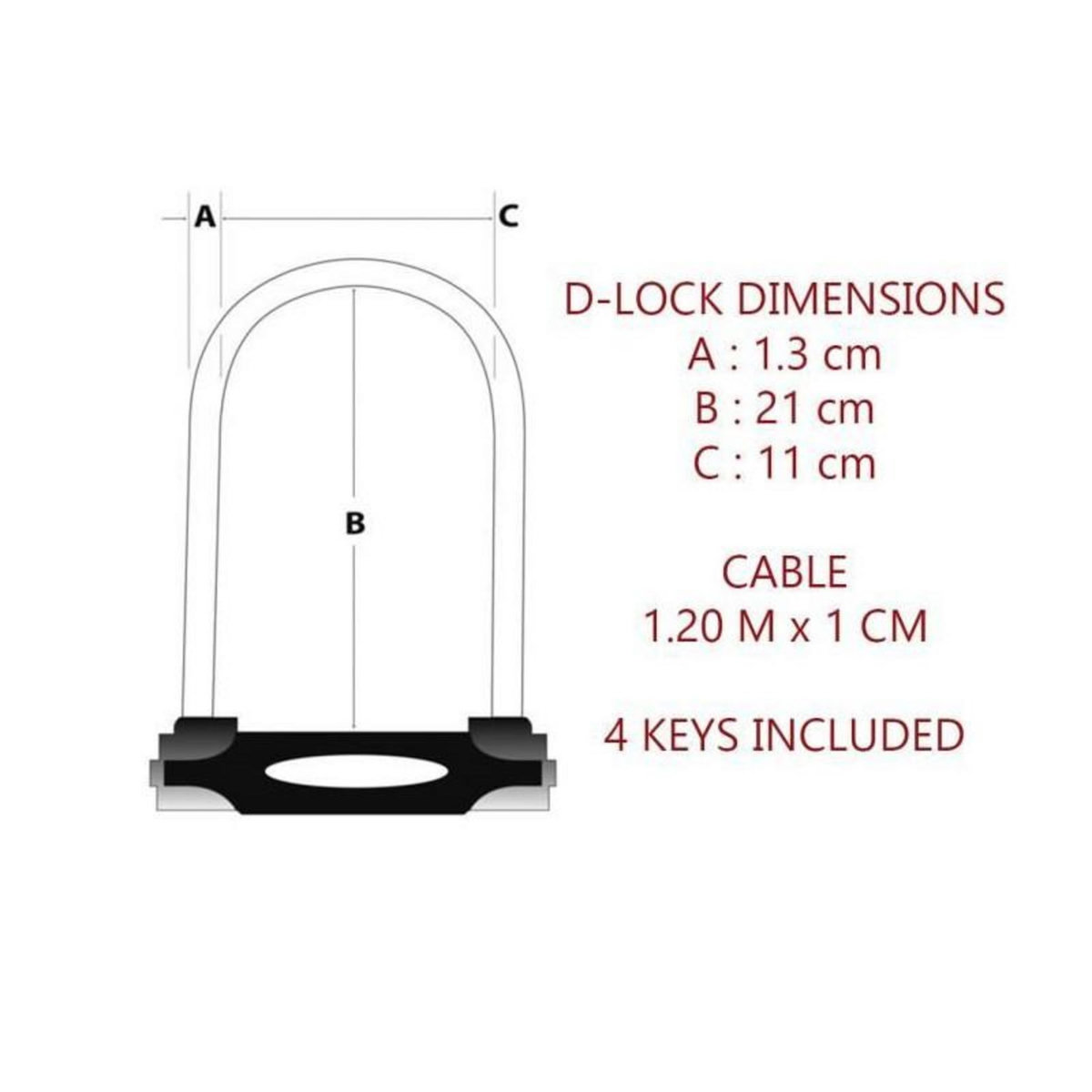 Master lock Antivol U avec Câble [A Clé] [Support de Vélo Universel] [Antivol Certifié] 8274EURDPRO