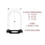 Voir la diapositive 5 : Master lock Antivol U avec Câble [A Clé] [Support de Vélo Universel] [Antivol Certifié] 8274EURDPRO