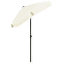 Voir la diapositive 4 : VIDAXL Parasol de plage jaune sable 180x120 cm
