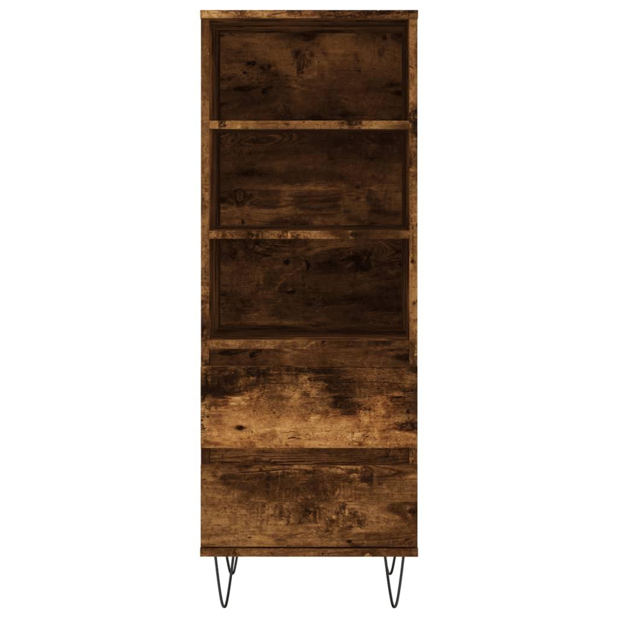 Voir la diapositive 5 : VIDAXL Buffet haut Chene fume 40x36x110 cm Bois d'ingenierie