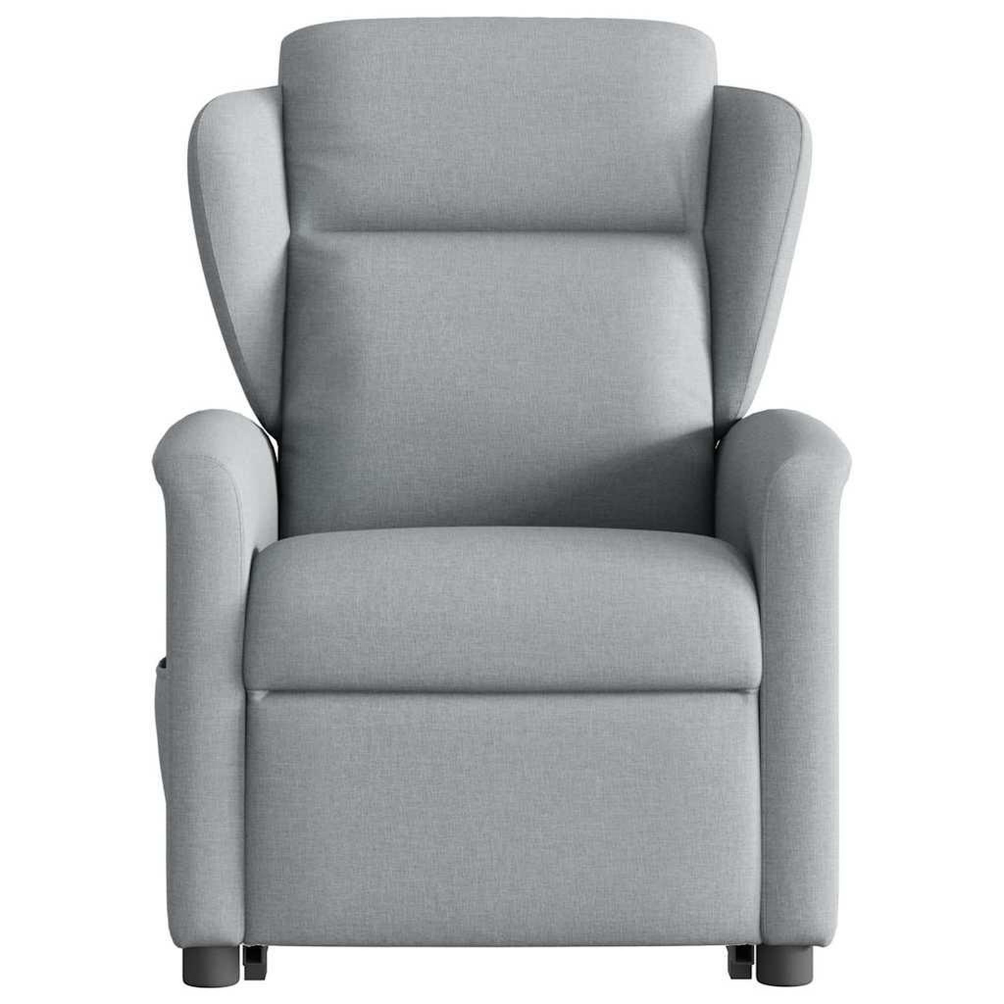 Voir la diapositive 5 : VIDAXL Fauteuil de massage inclinable Gris clair Tissu