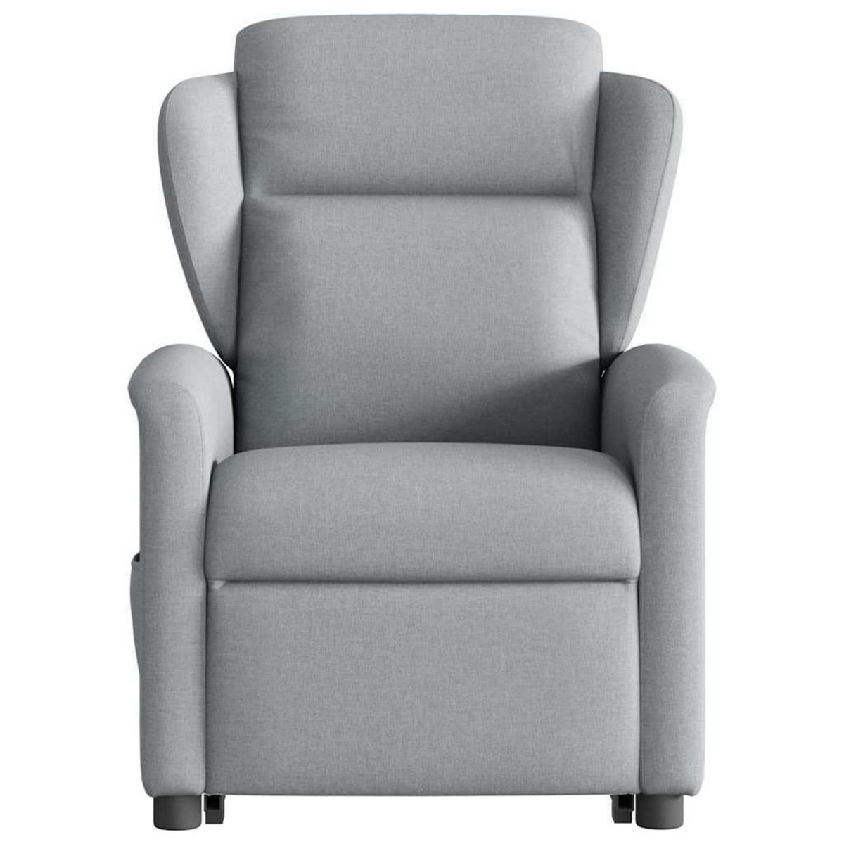 VIDAXL Fauteuil de massage inclinable Gris clair Tissu