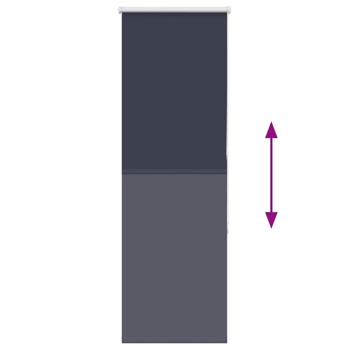 VIDAXL Store enrouleur occultant largeur du tissu 50,7 cm polyester