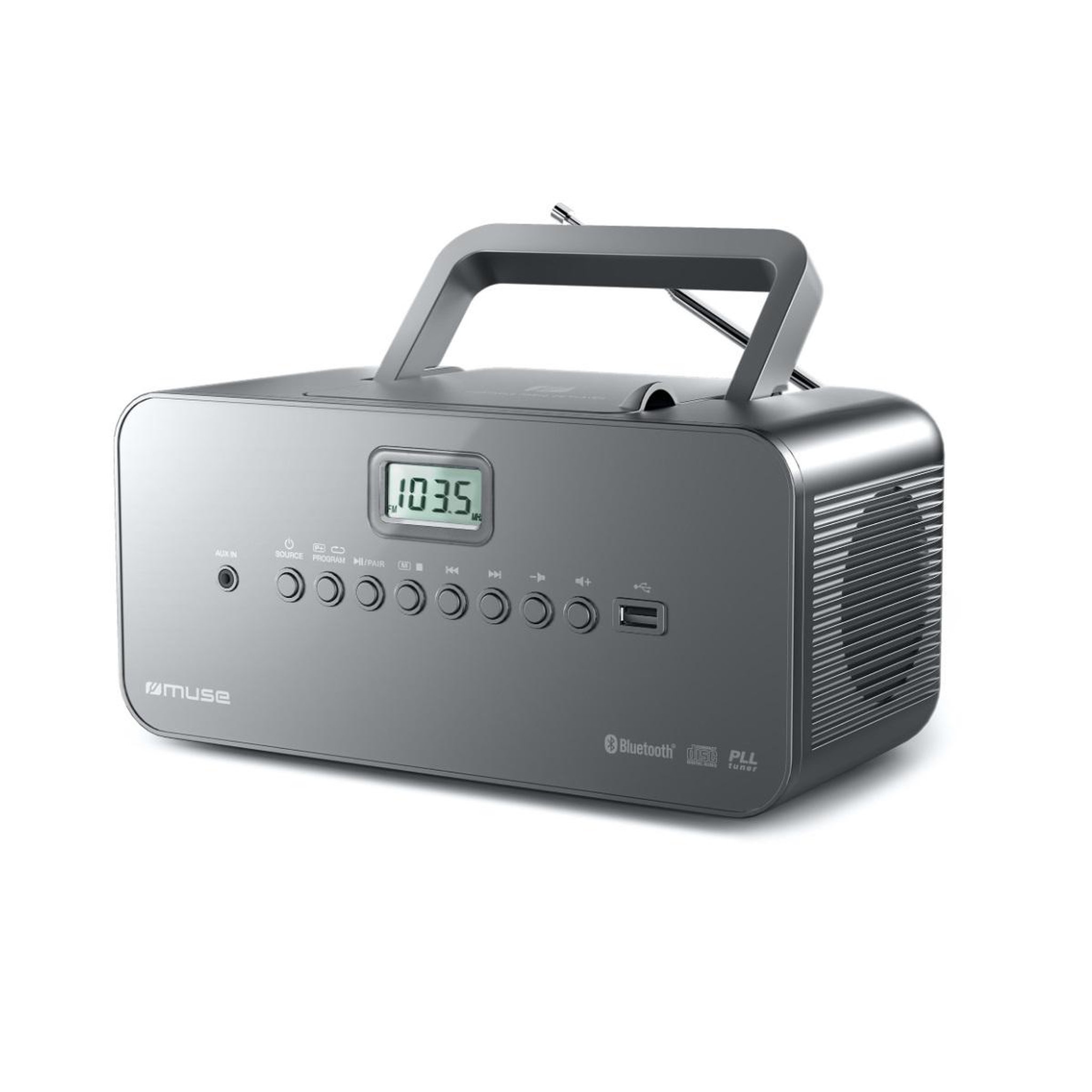 Muse Radio cd portable gris - m-30bt