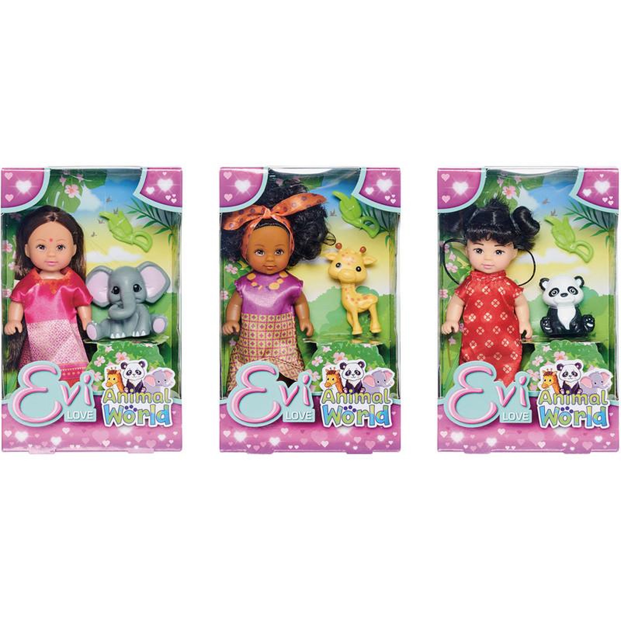 Voir la diapositive 1 : EVI LOVE PPE 12CM EVILOVE ANIMAUX MONDE Smoby SMY105733568