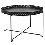 Paris Prix Table d'Appoint Design en Métal  Seville  78cm Noir