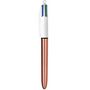 Voir la diapositive 2 : BIC Lot de 3 stylos bille 4 couleurs rétractables format spécial