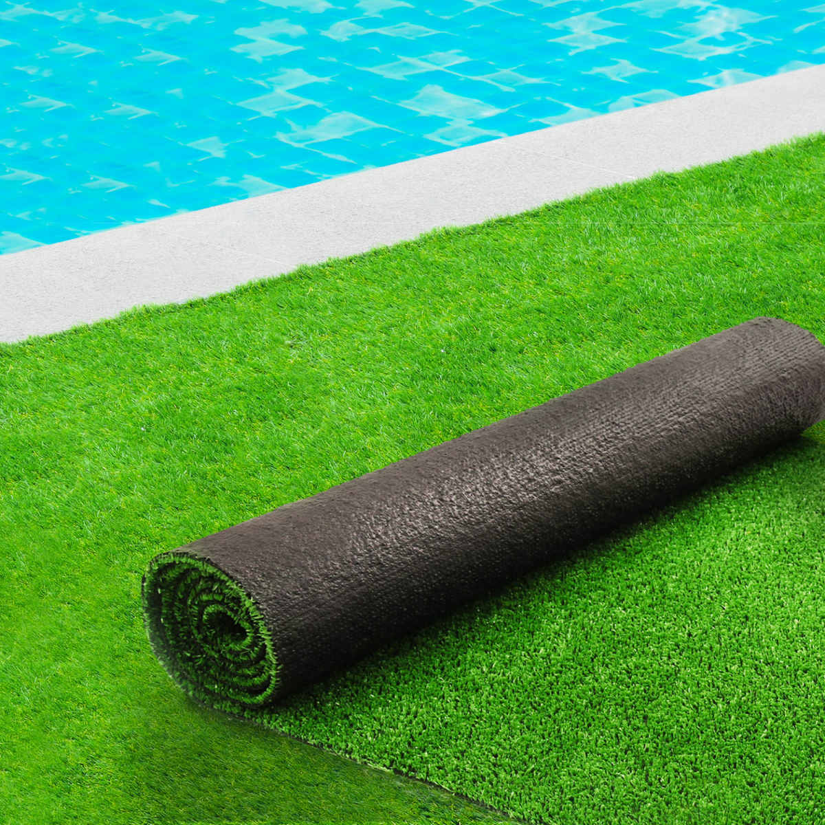 ID MARKET Gazon synthétique artificiel 1x10 M 7 mm d'épaisseur pour jardin et balcon