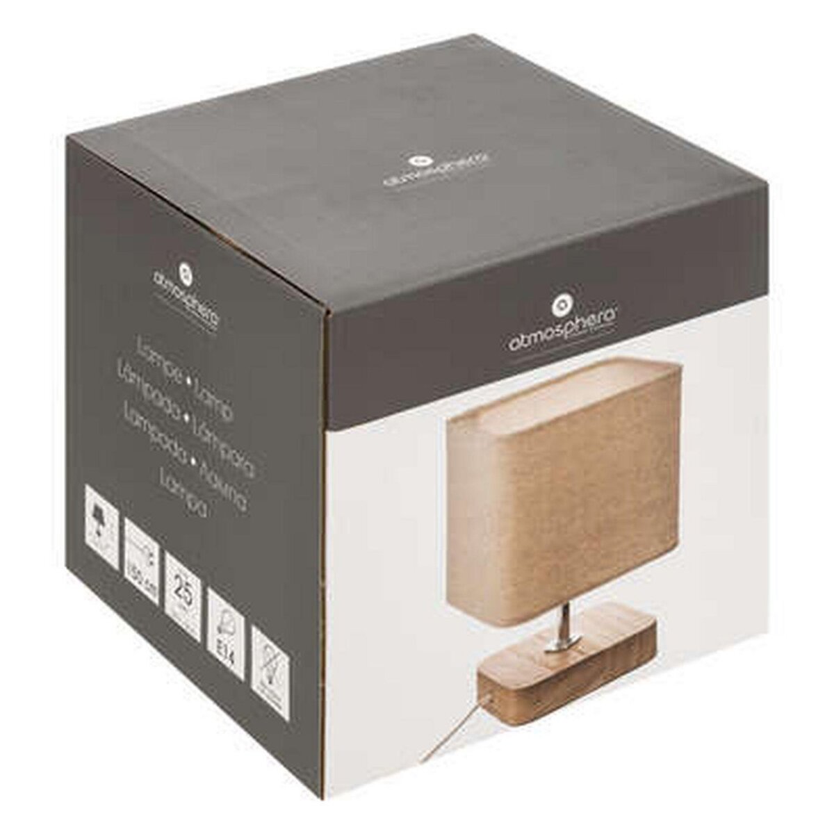 ATMOSPHERA Lampe à poser Arsène - Hauteur 21 cm - Beige
