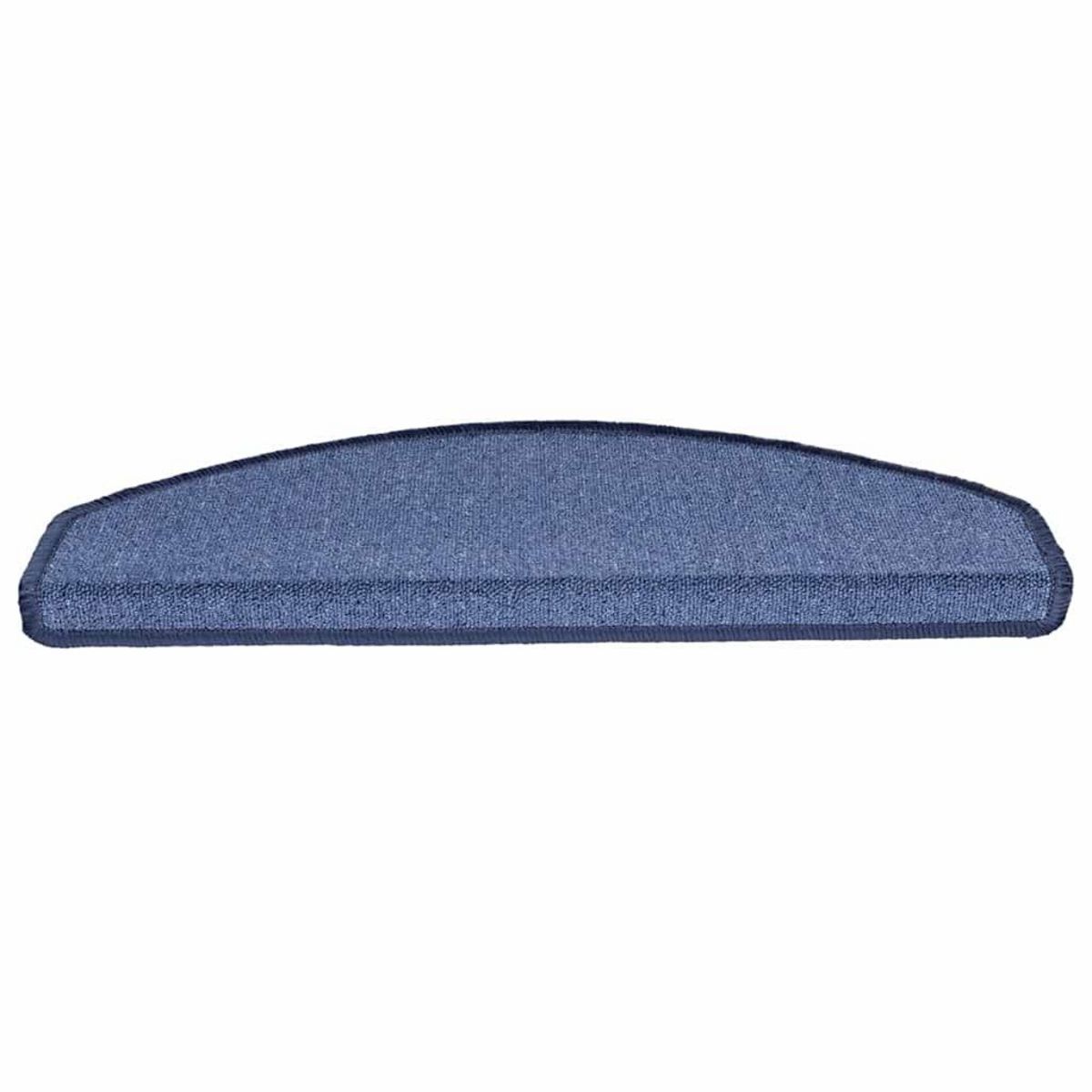 VIDAXL Tapis d'escalier 20 pcs bleu 65x24x4 cm